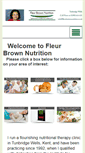 Mobile Screenshot of fleurbrownnutrition.co.uk