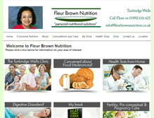 Tablet Screenshot of fleurbrownnutrition.co.uk